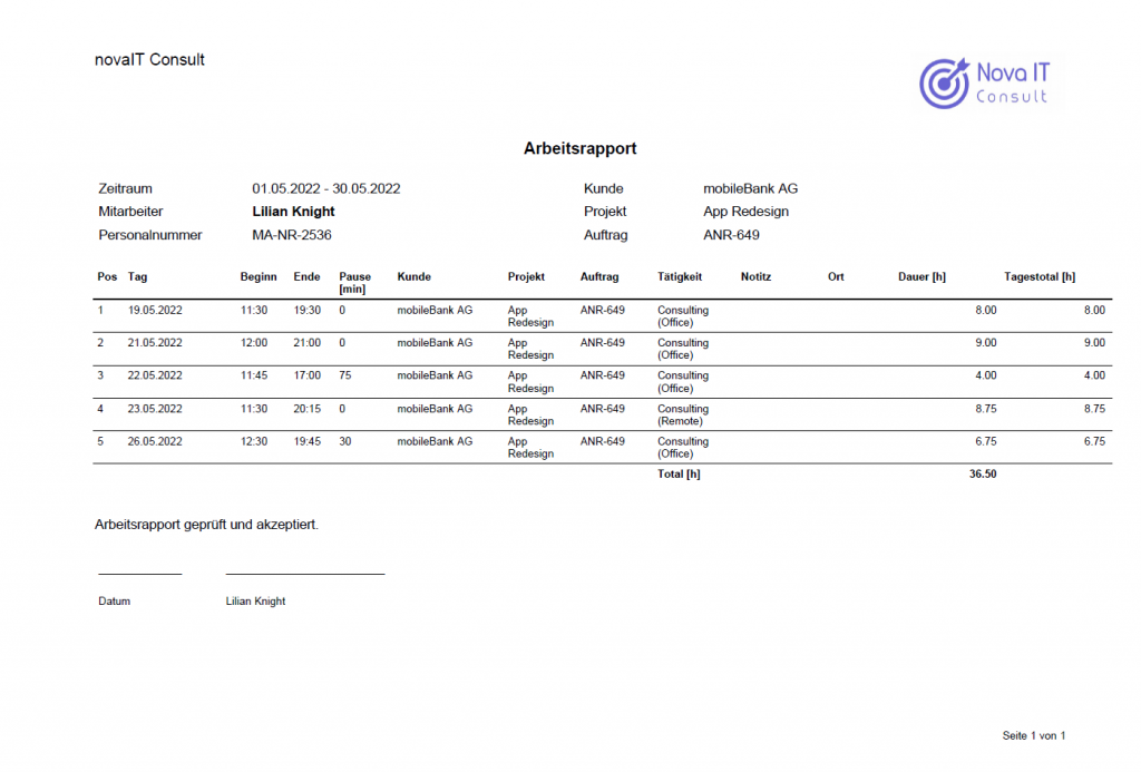 Arbeitsrapport (PDF)